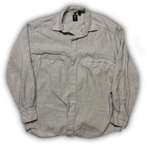 Emanuel-ungaro Men's Grey and Cream Shirt